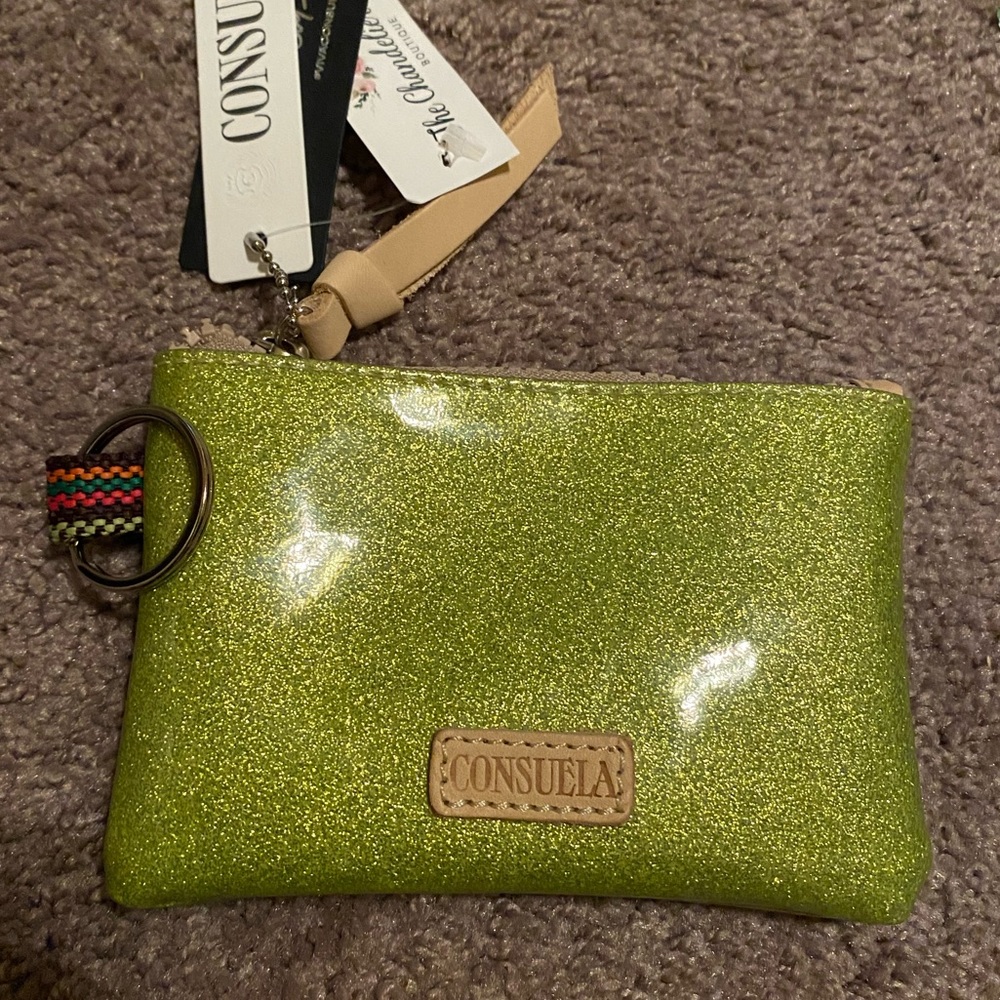 NWT Consuela Lime Green Teeny Pouch